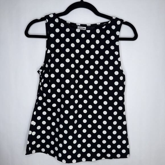 Lands’ End Women’s Polka Dot Print Tankini Swim Top Size 4 - Picture 1 of 5